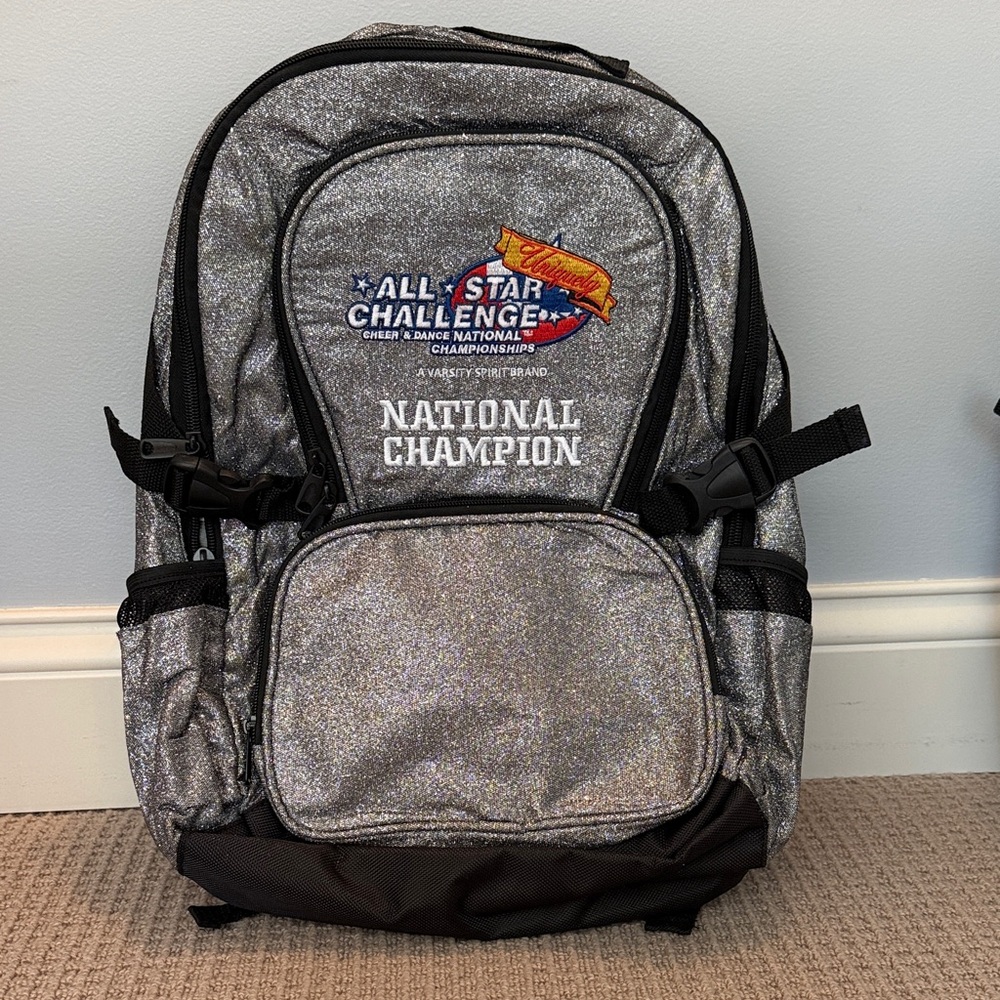 National Champion Gray Backpack